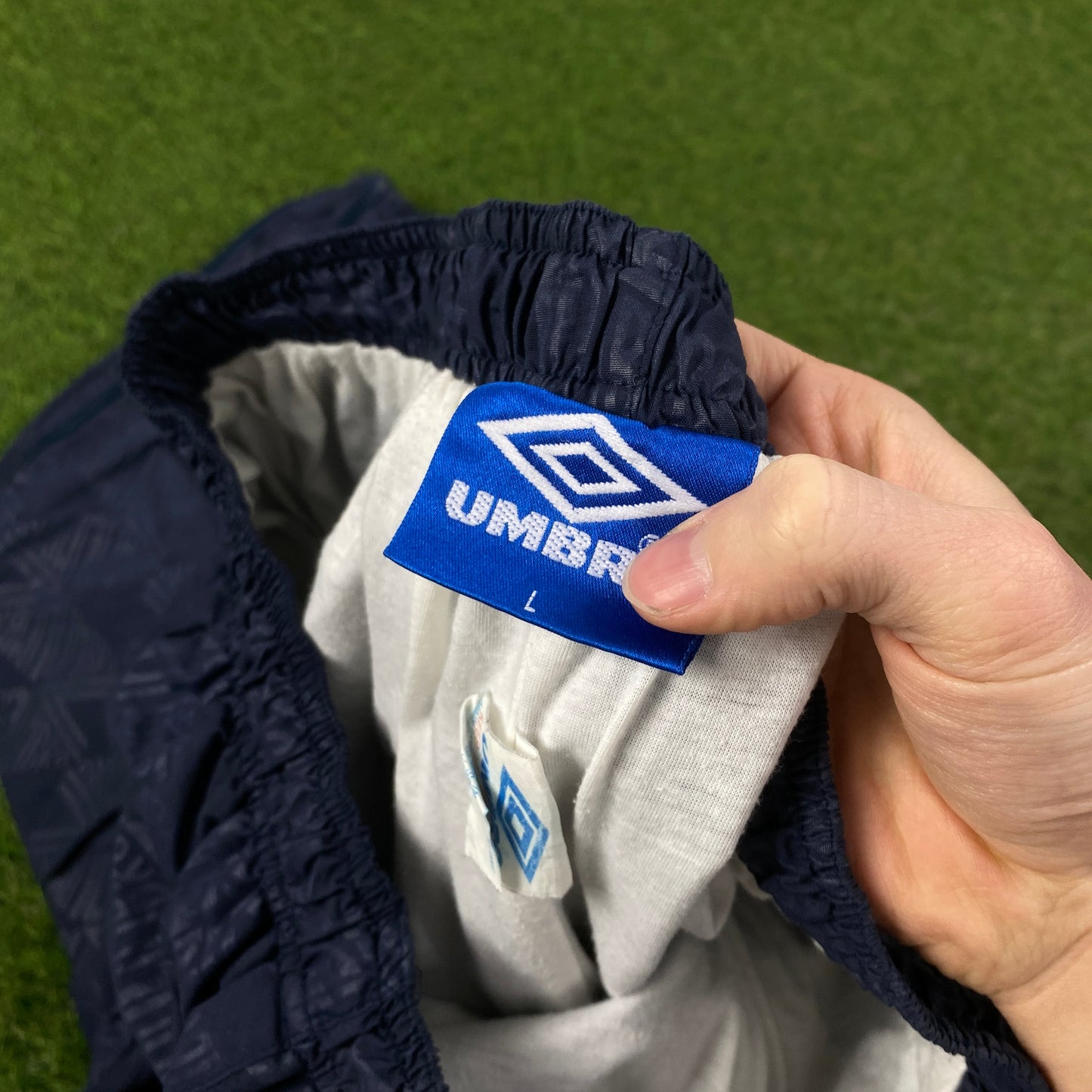 Retro Umbro Joggers Blue Large