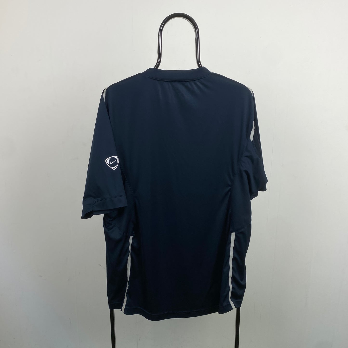 00s Nike T90 Football Shirt T-Shirt Blue XL