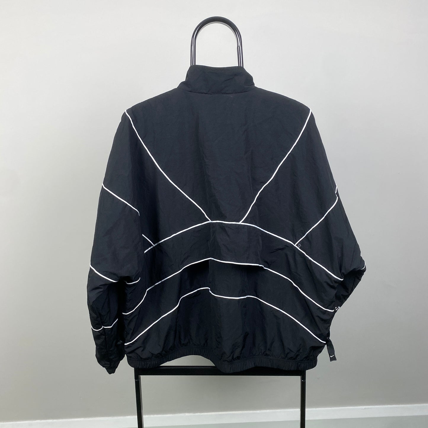 00s Nike Piping Windbreaker Jacket Black XL
