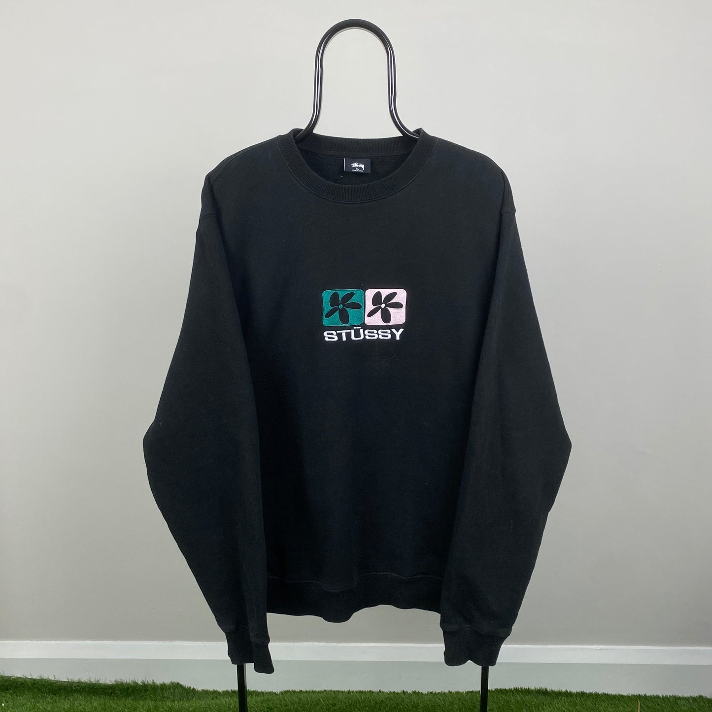 00s Stussy Sweatshirt Black XL