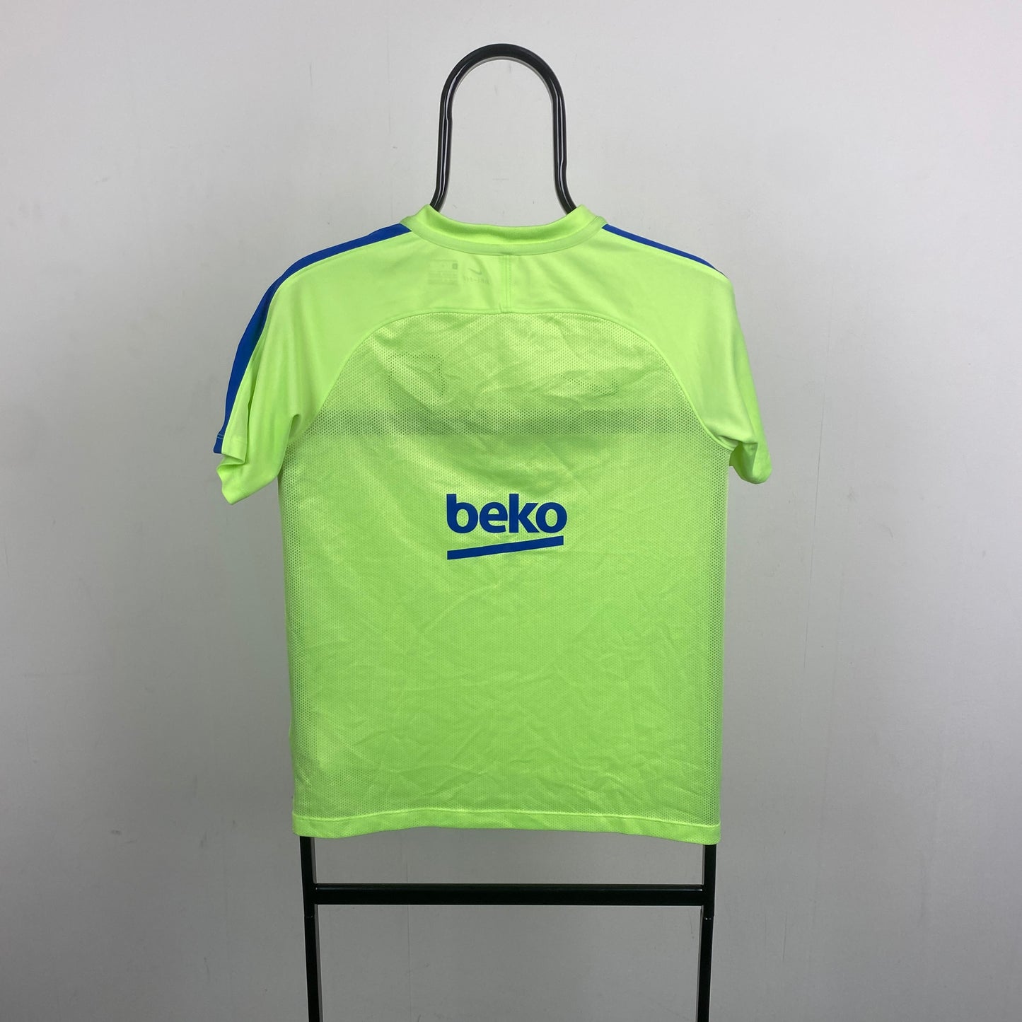 00s Nike Barcelona Football Shirt T-Shirt Yellow XS