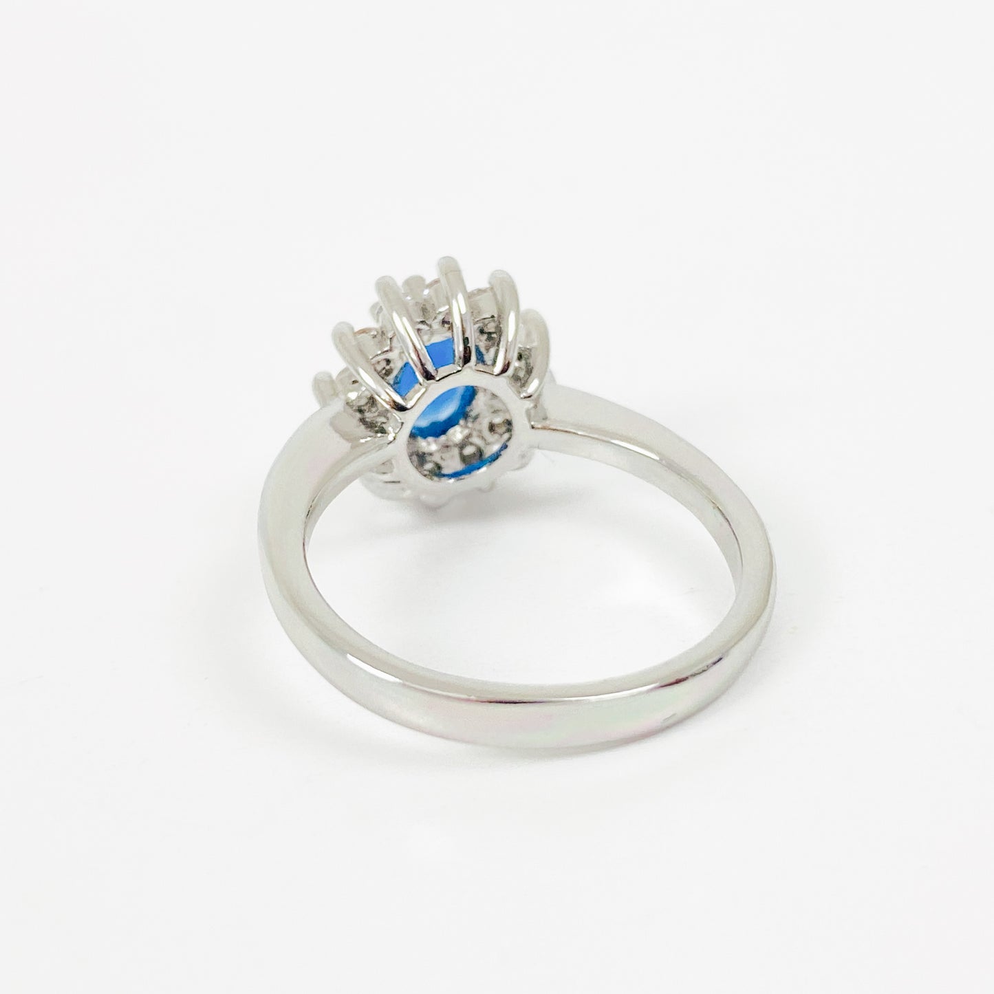 Vintage Dainty Gemstone Ring Silver