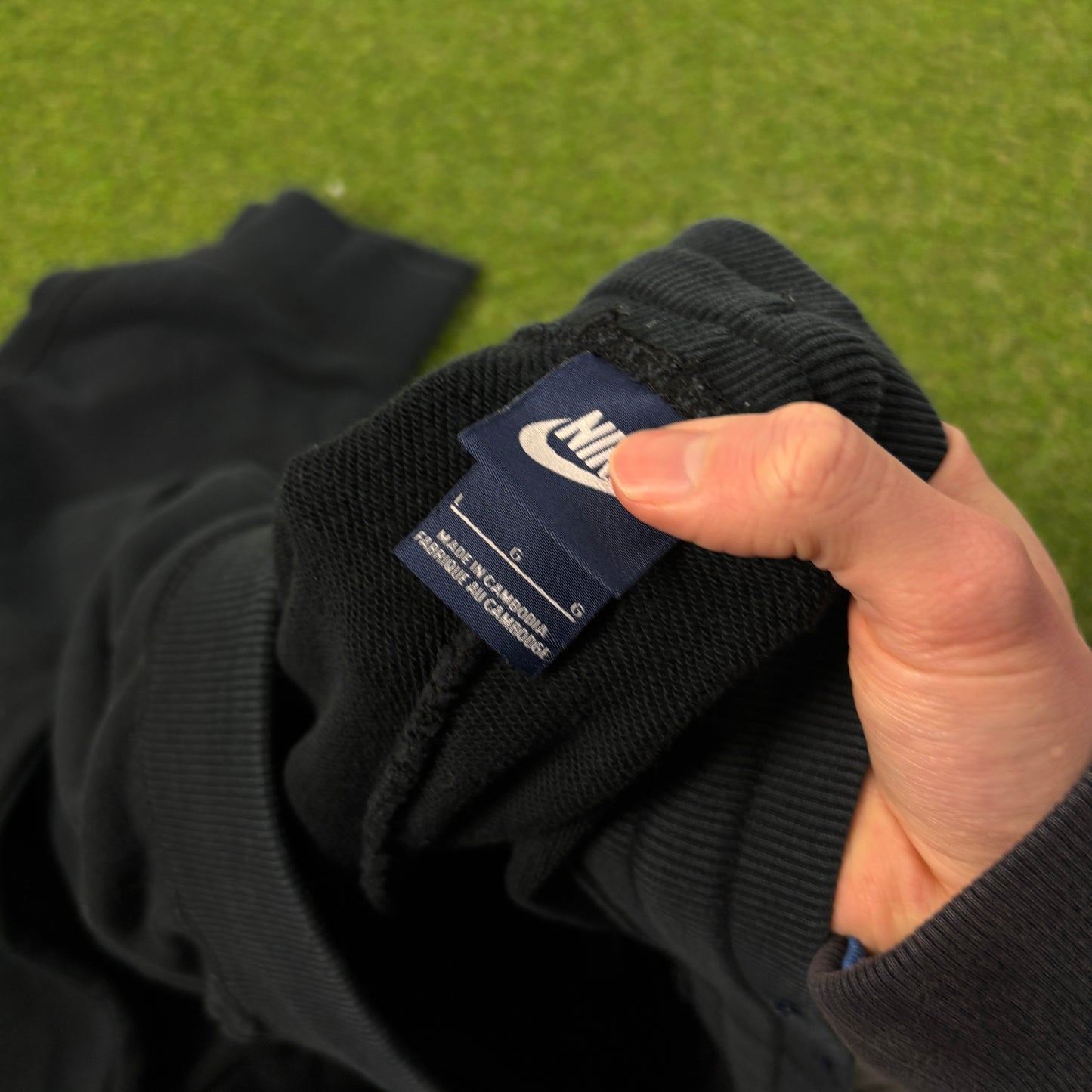 00s Nike Cotton Joggers Black Large