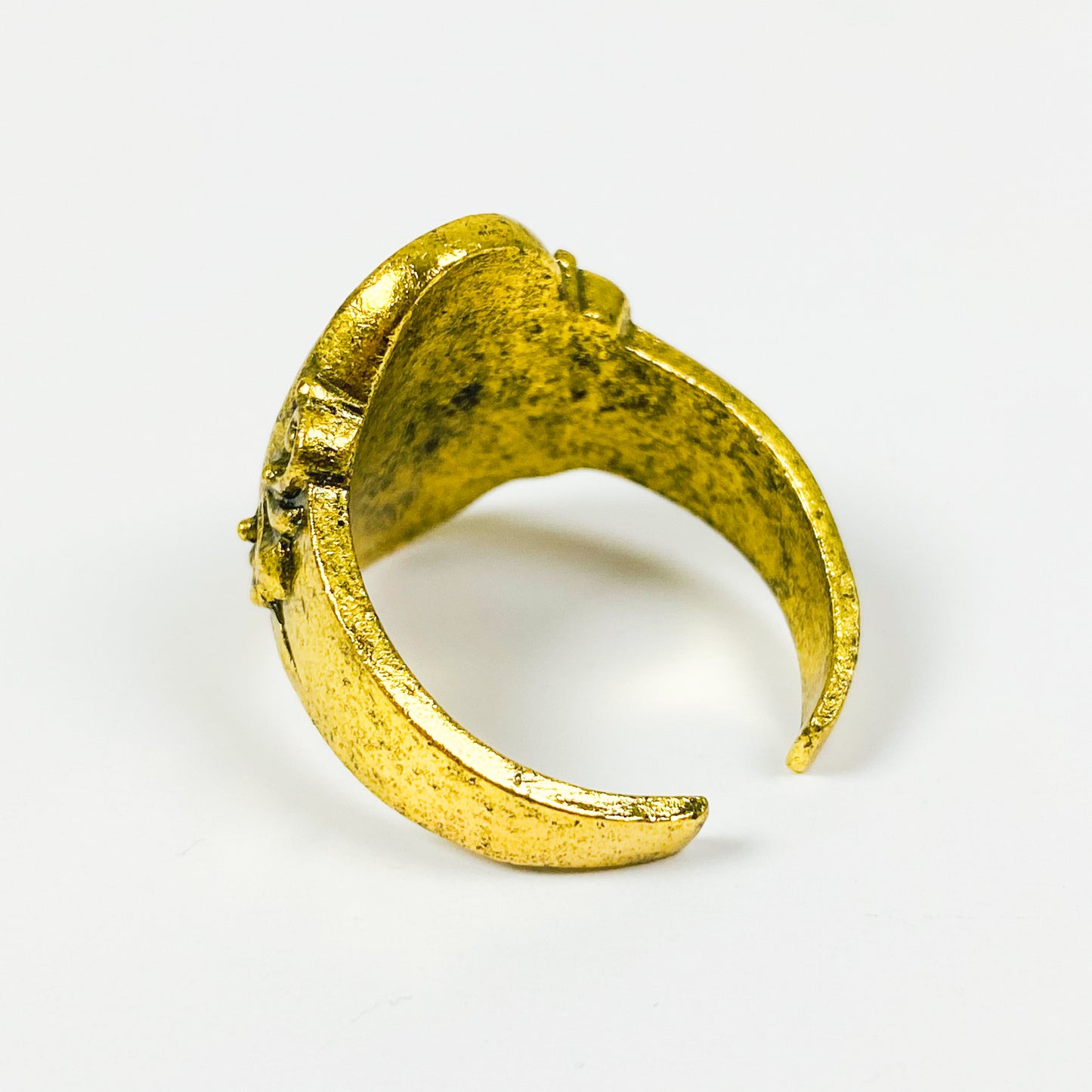 Antique Portait Ring Gold Adjustable