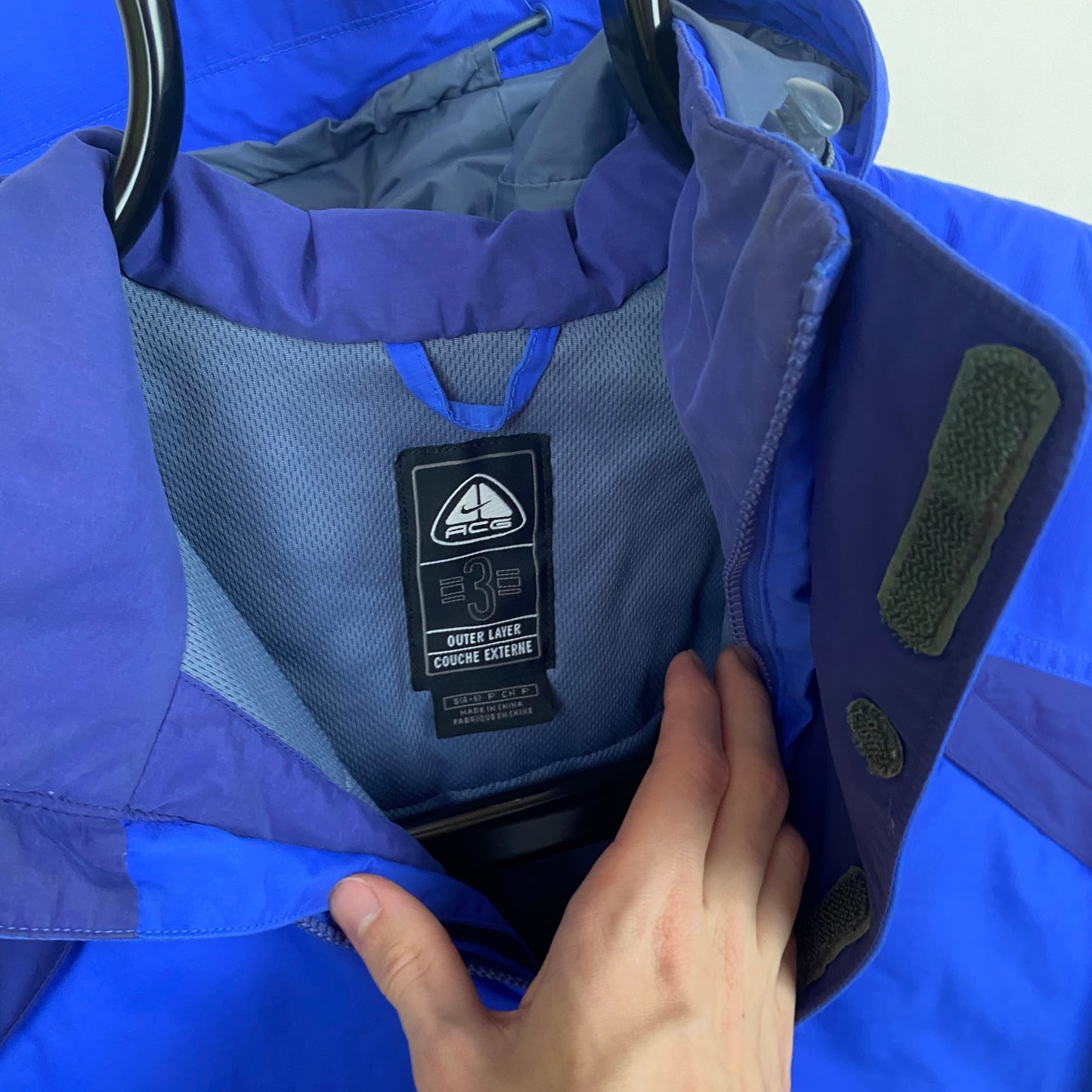 00s Nike ACG Wateproof Jacket Blue Small