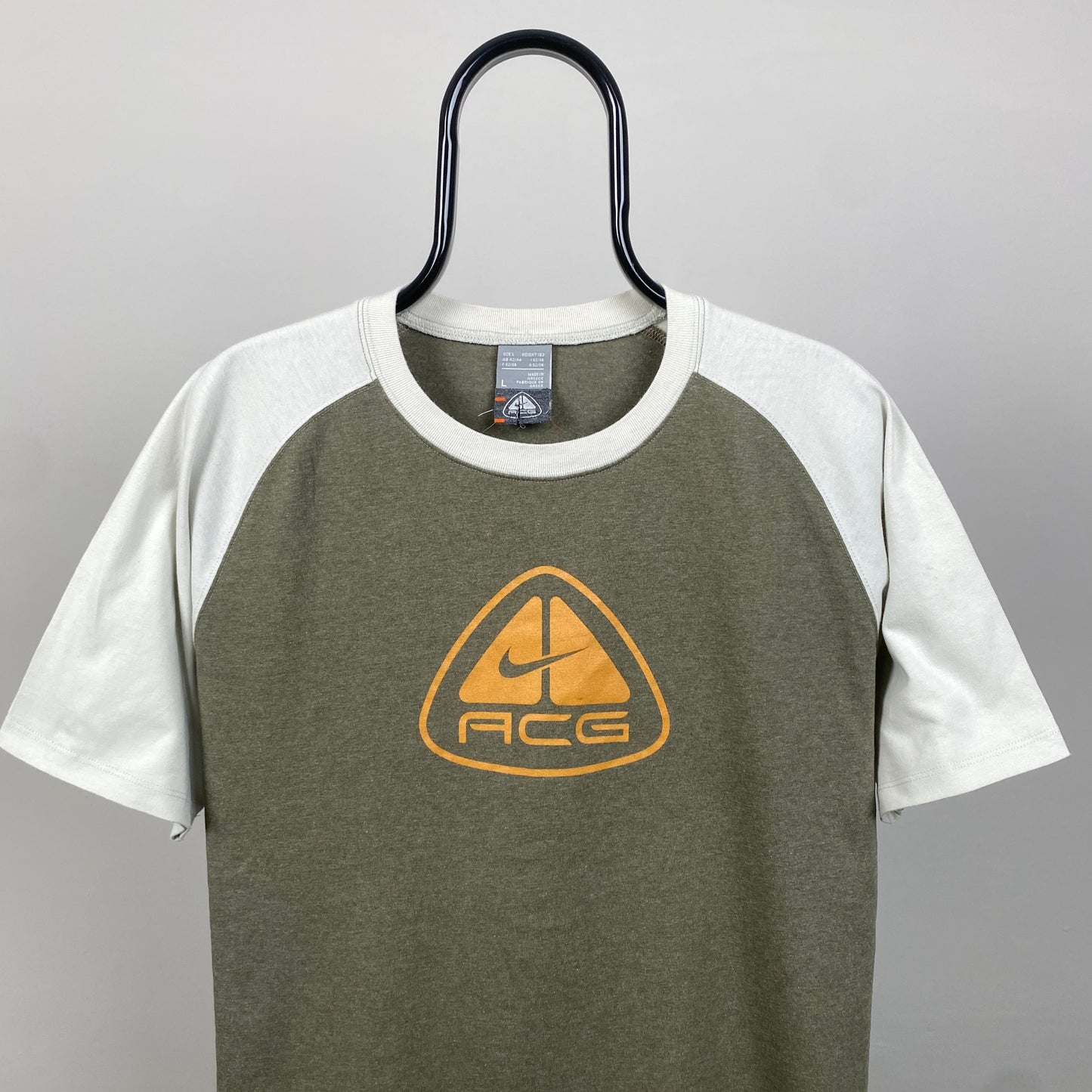 00s Nike ACG Raglan T-Shirt Brown Large