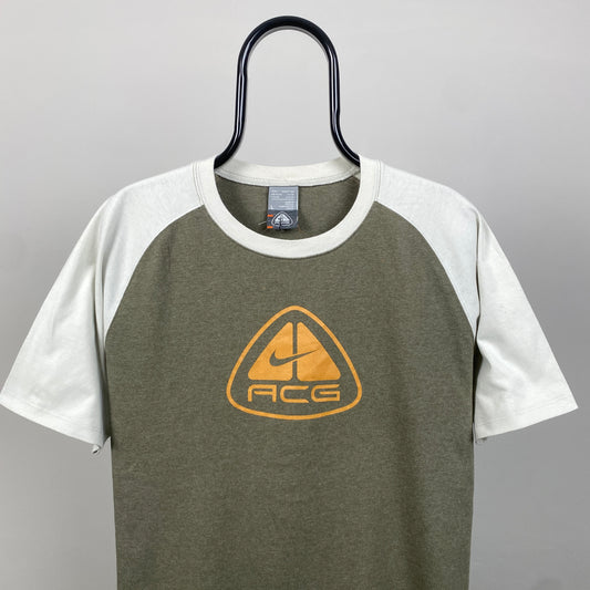 00s Nike ACG Raglan T-Shirt Brown Large