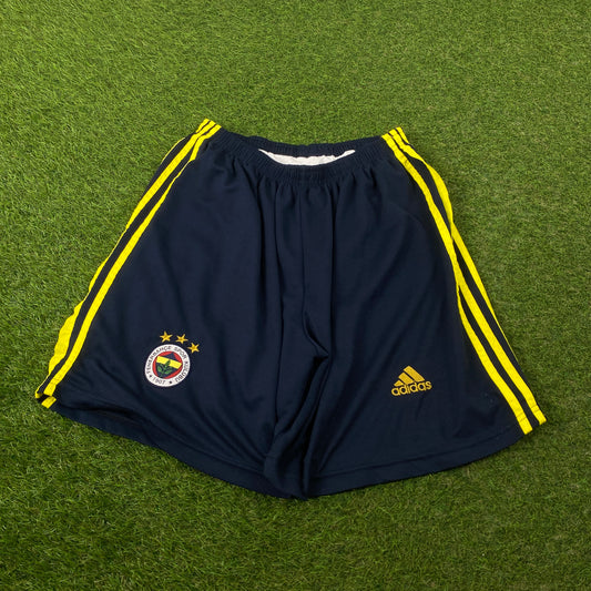 00s Adidas Fenerbahce Football Shorts Blue Large
