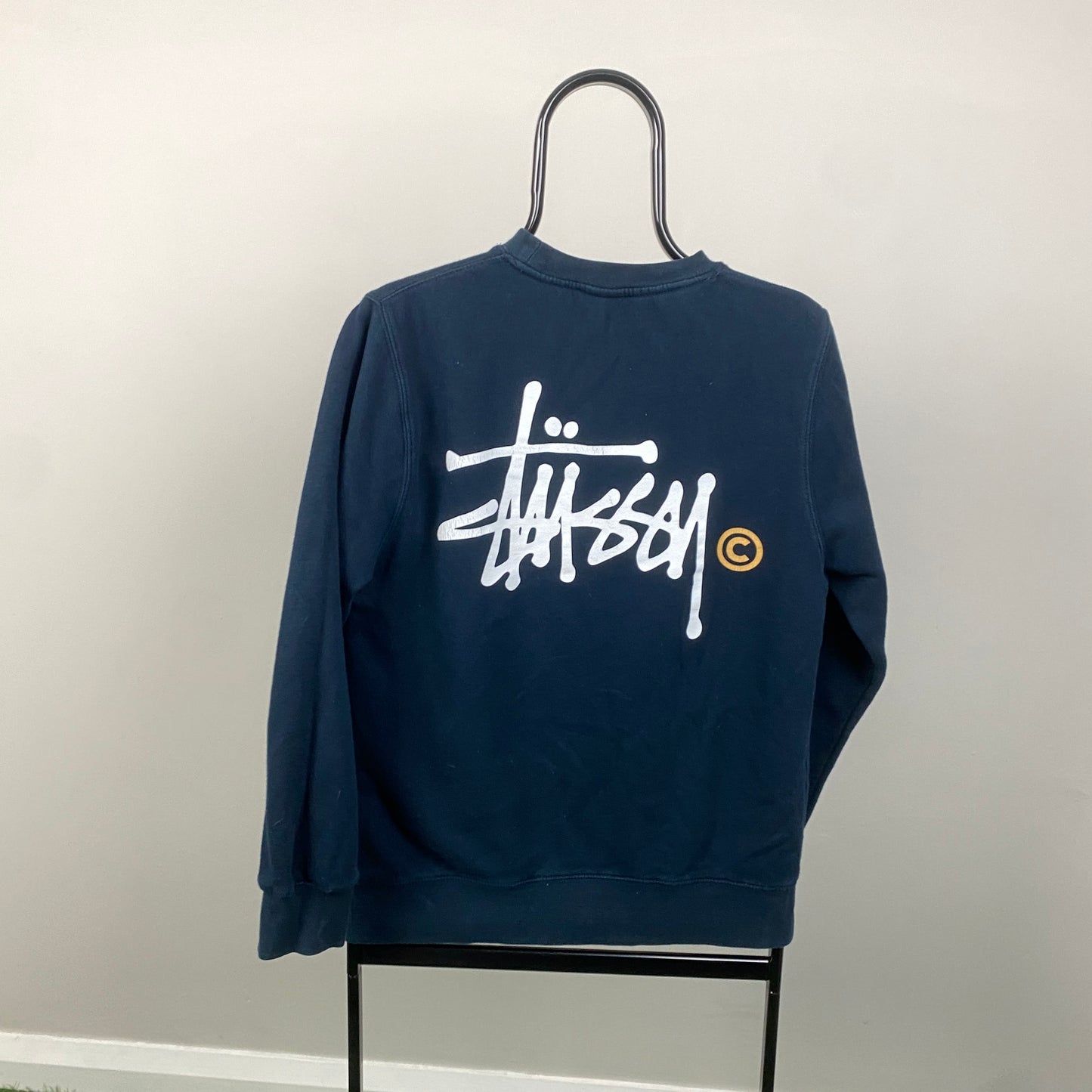 00s Stussy Sweatshirt Blue Small