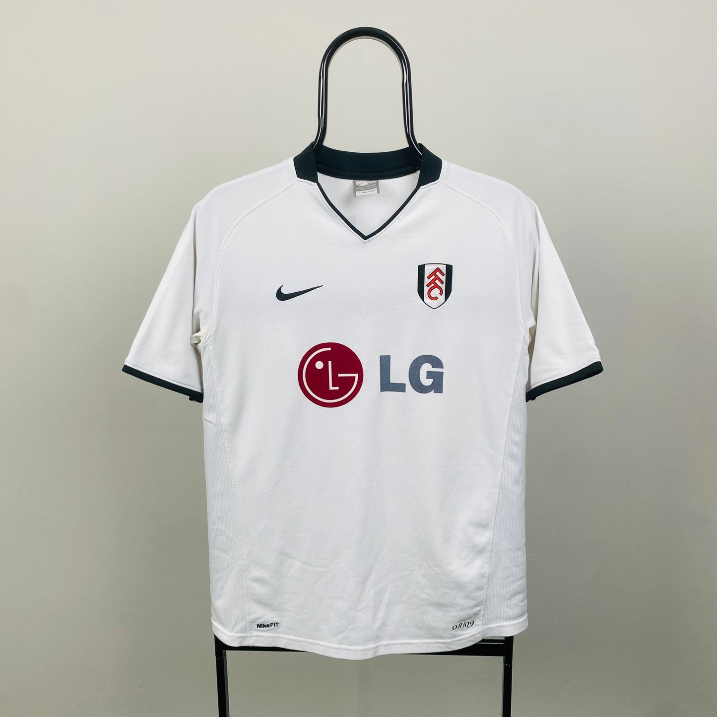 00s Nike Fulham Dempsey Football Shirt T-Shirt White Small