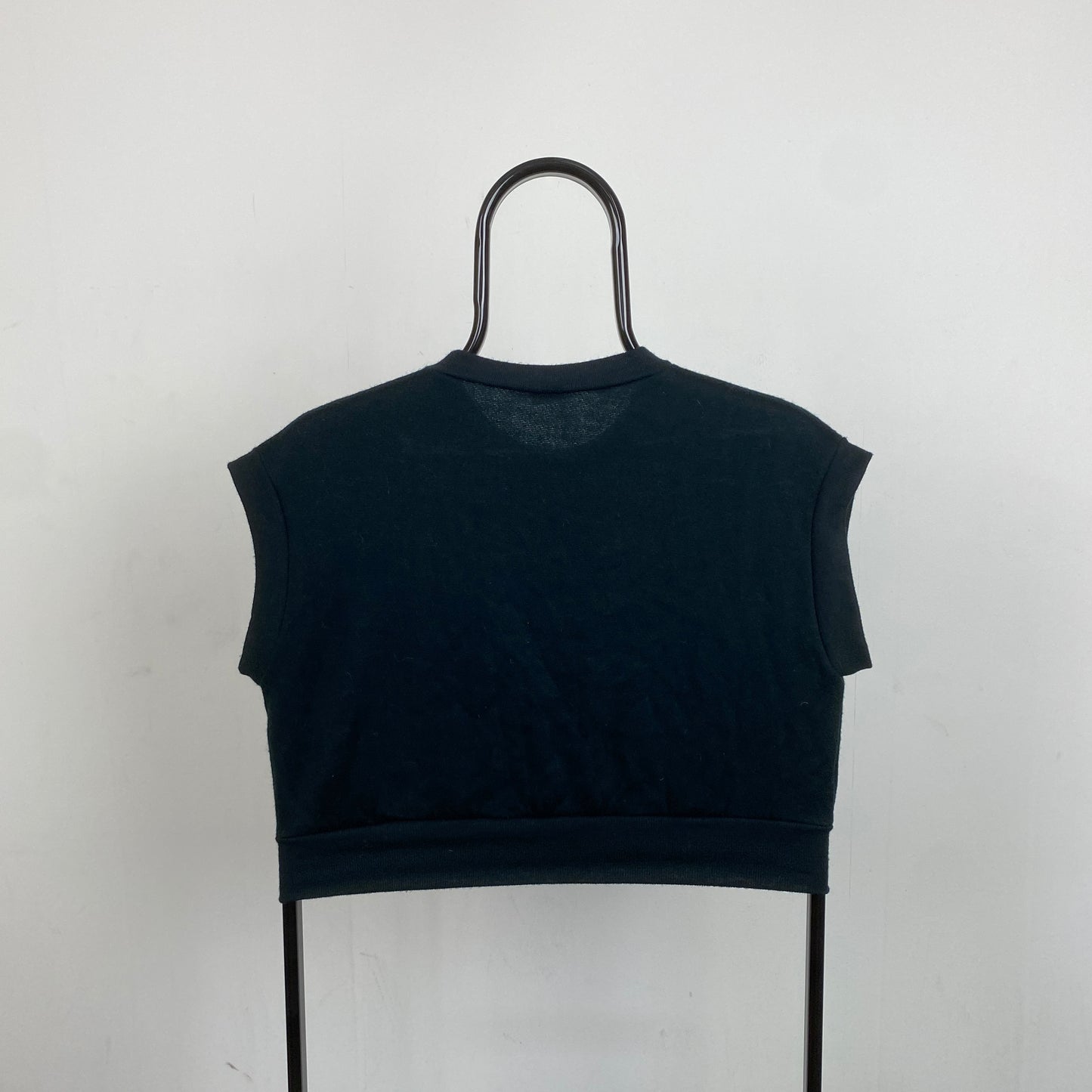 Retro Sheep Knit Sweater Vest Sweatshirt Black XS