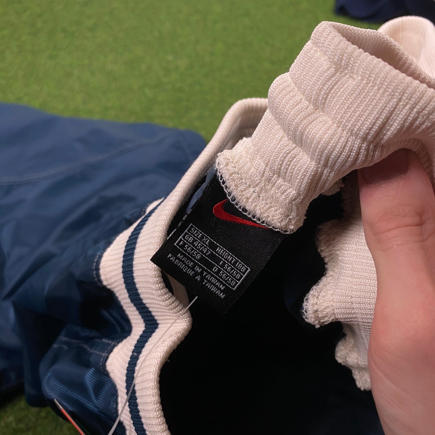 00s Nike Nylon Basketball Joggers Blue XL