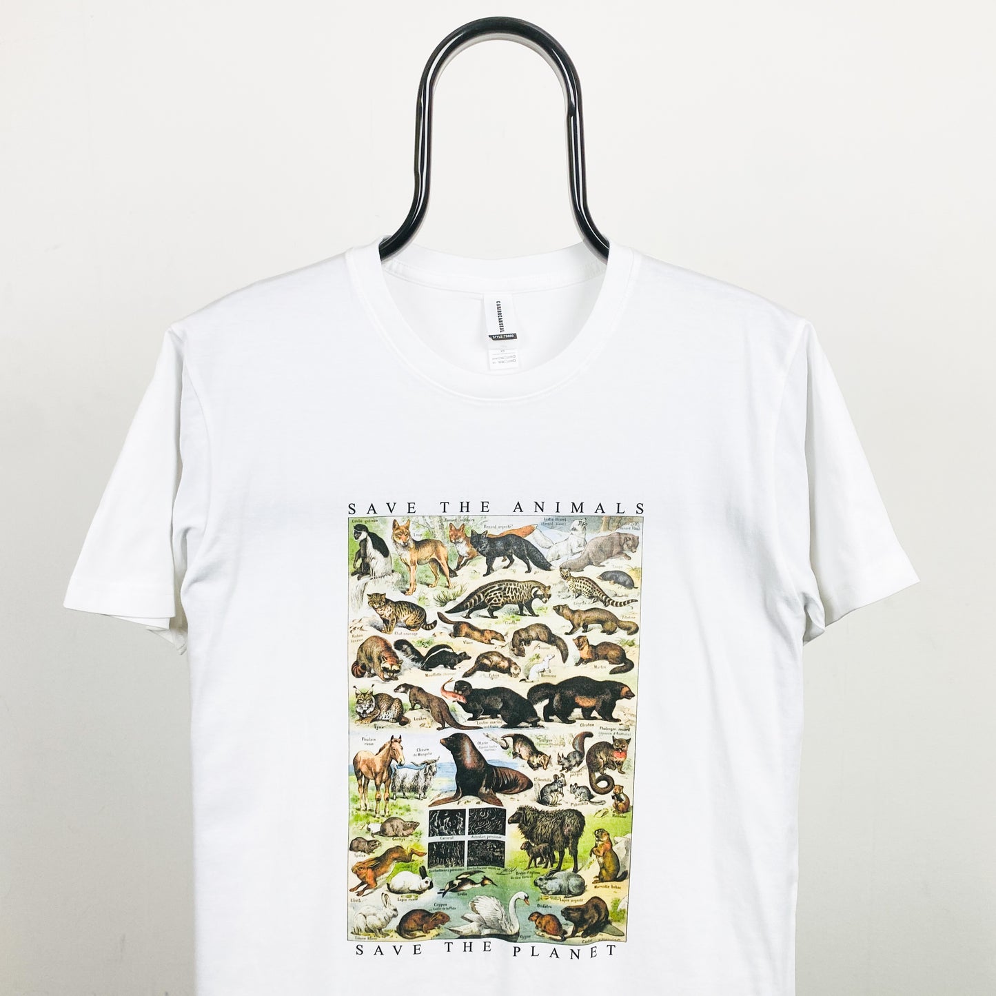 Retro 90s Safari T-Shirt White Small