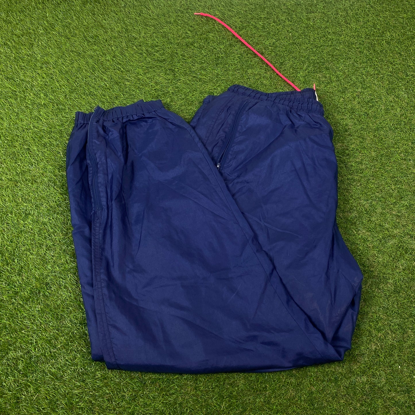 90s Nike Nylon Joggers Blue Large