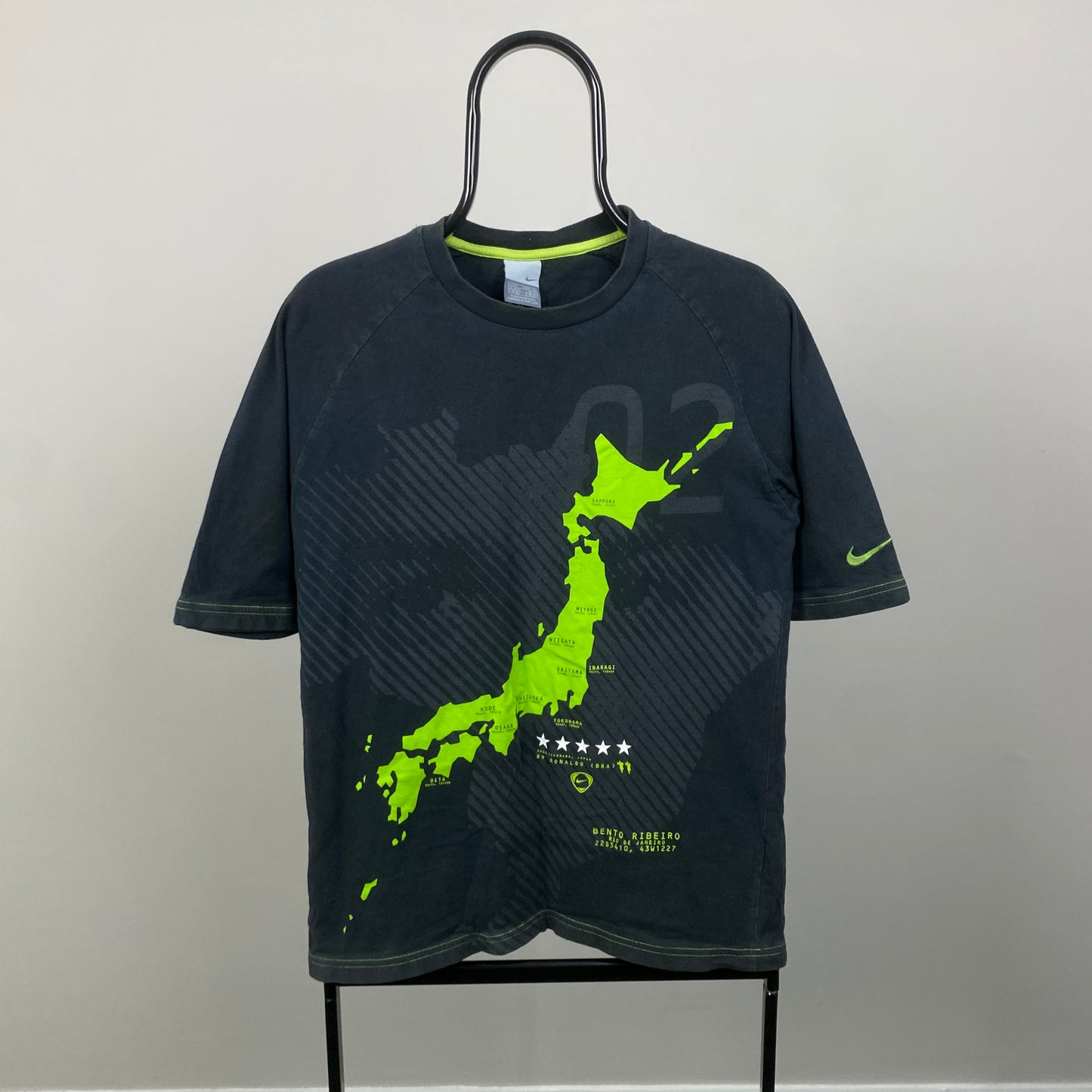 2002 Nike Japan World Cup Brazil T-Shirt Black Medium