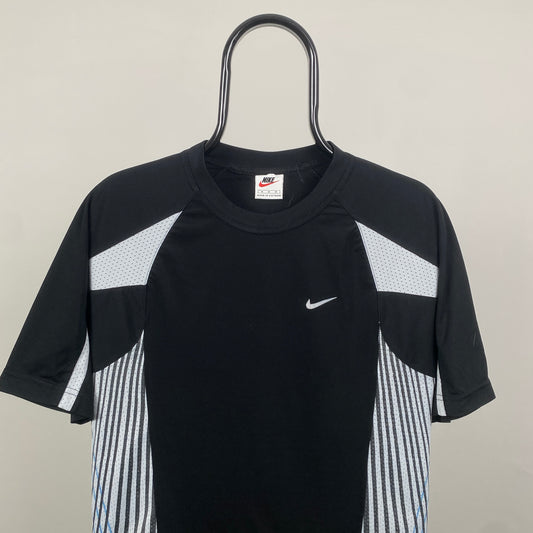 90s Nike Football Shirt T-Shirt Black Medium