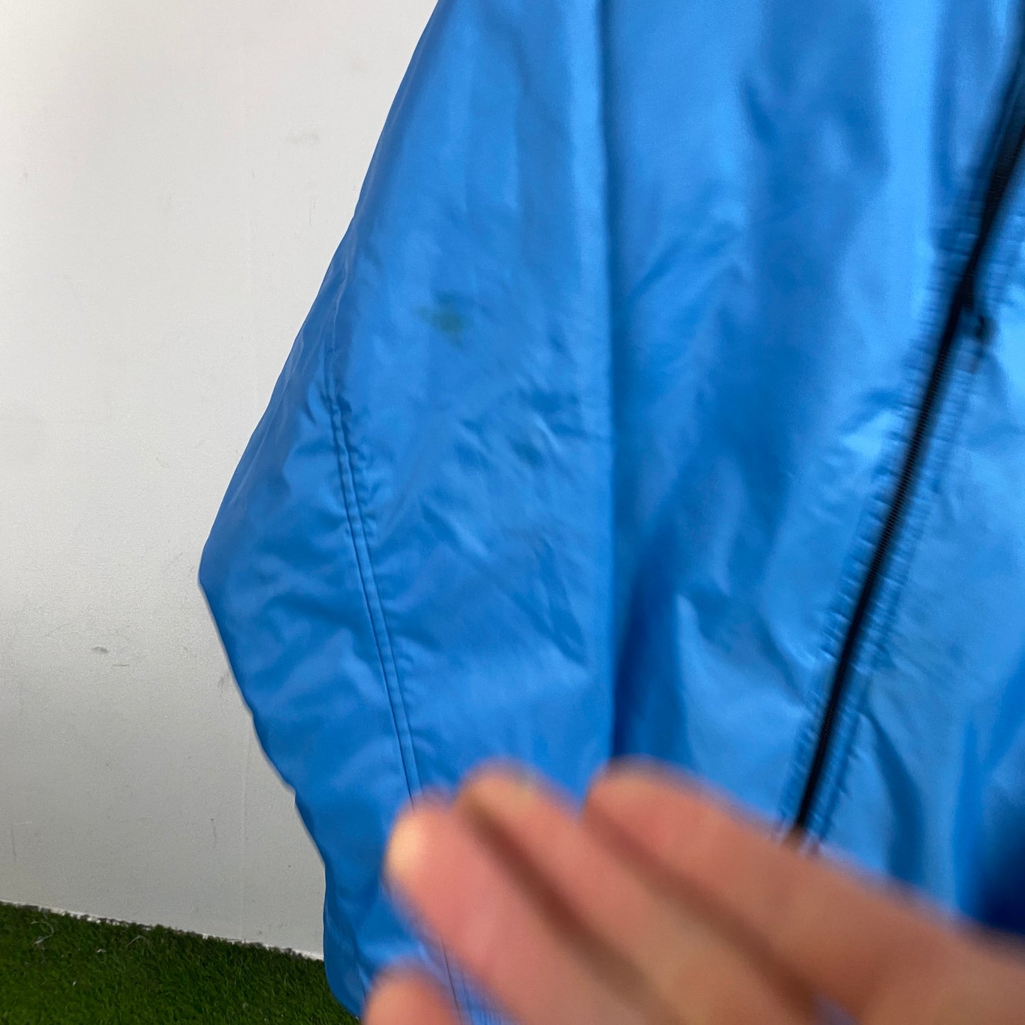 90s Nike Reversible Puffer Fleece Jacket Blue Large