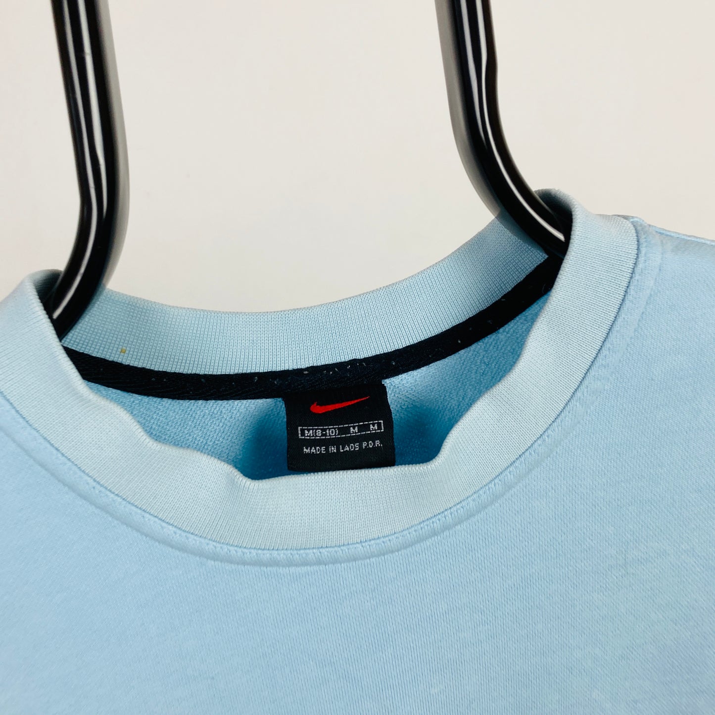 90s Nike Sweatshirt Baby Blue Medium