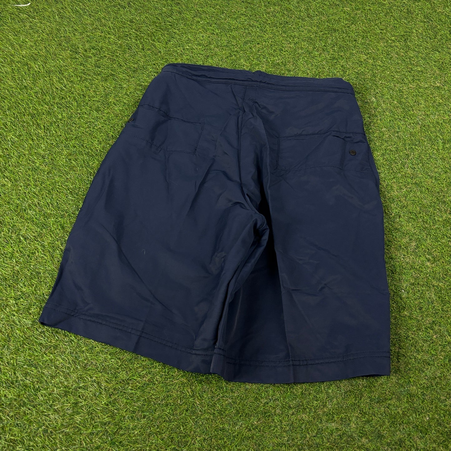 00s Nike Belted Toggle Shorts Blue Small