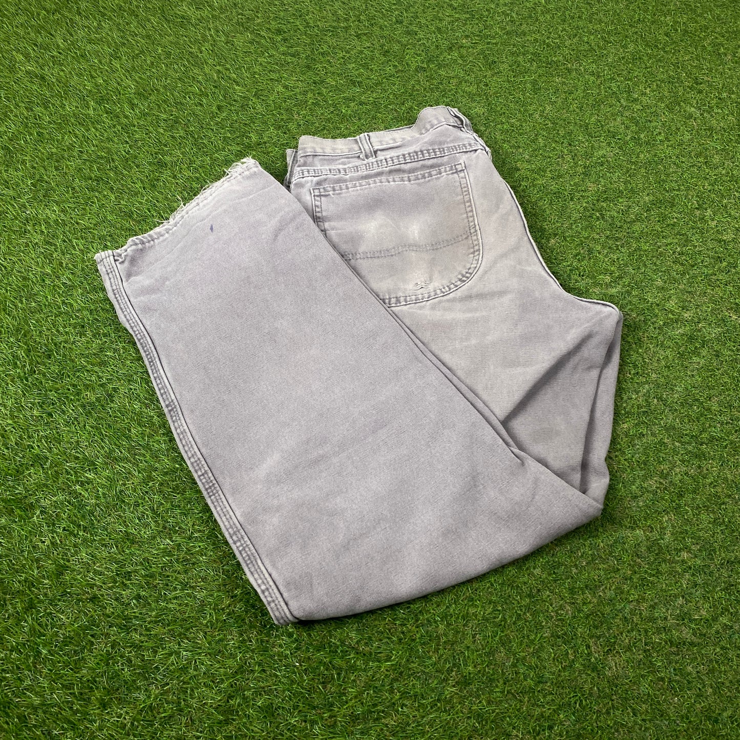 00s Dickies Carpenter Trousers Joggers Grey Large 34x32