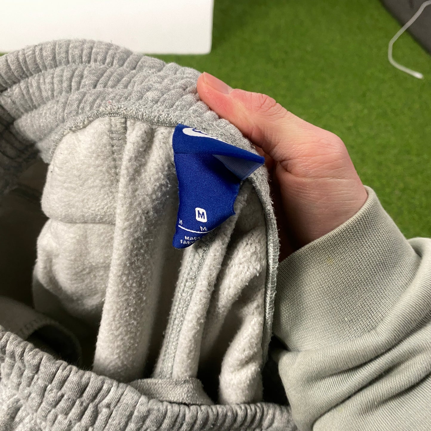 00s Nike Wide Leg Cotton Joggers Grey Medium