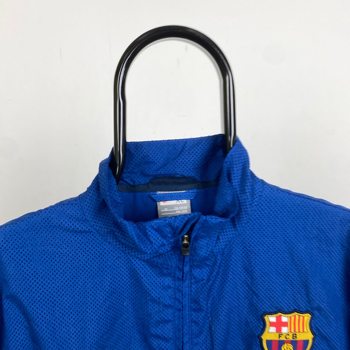90s Nike Barcelona Windbreaker Jacket Blue Small