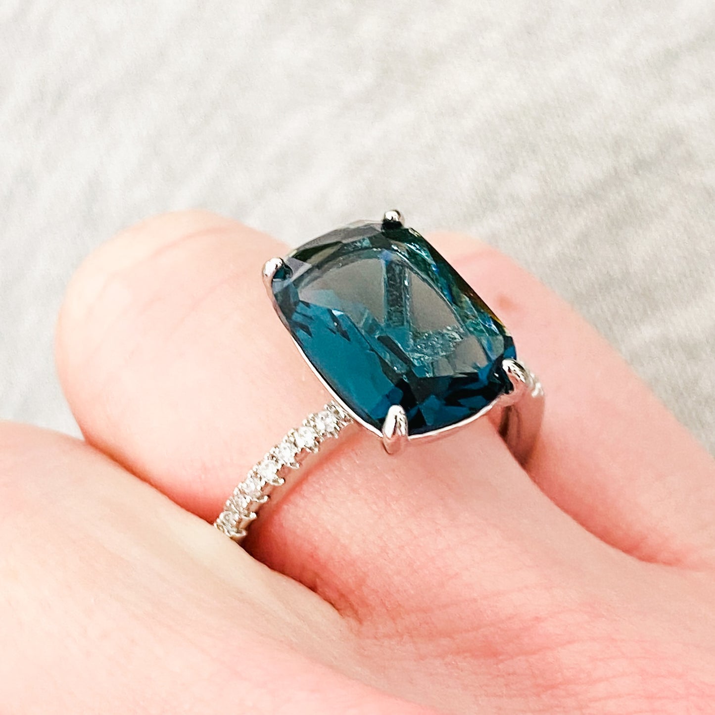 Vintage Signet Block Ring Silver