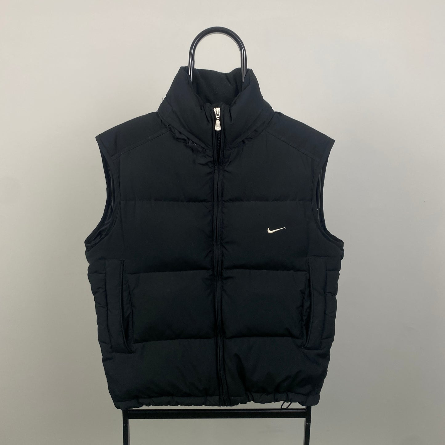 00s Nike Puffer Gilet Jacket Black Small