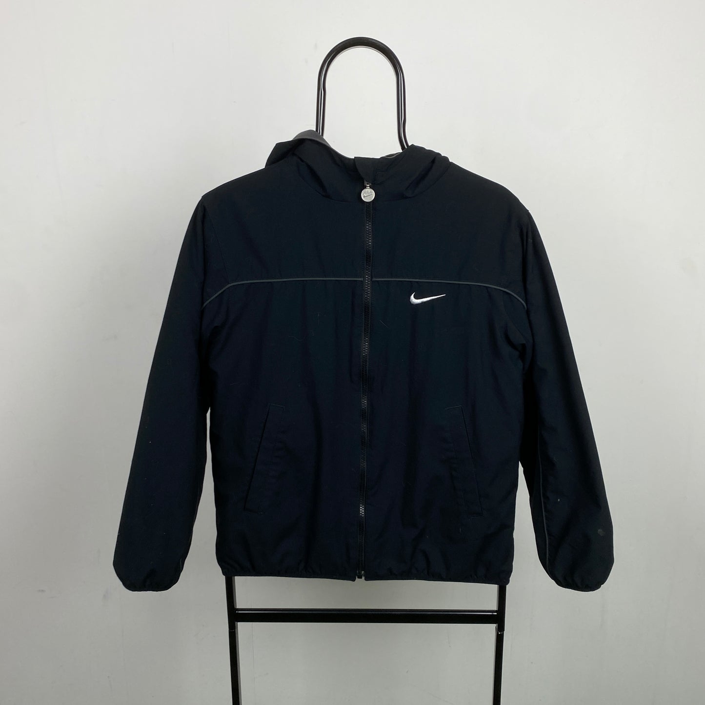 00s Nike Reversible Piping Jacket Black Small