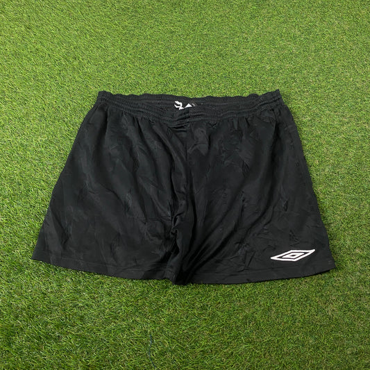 00s Umbro Football Shorts Black Large
