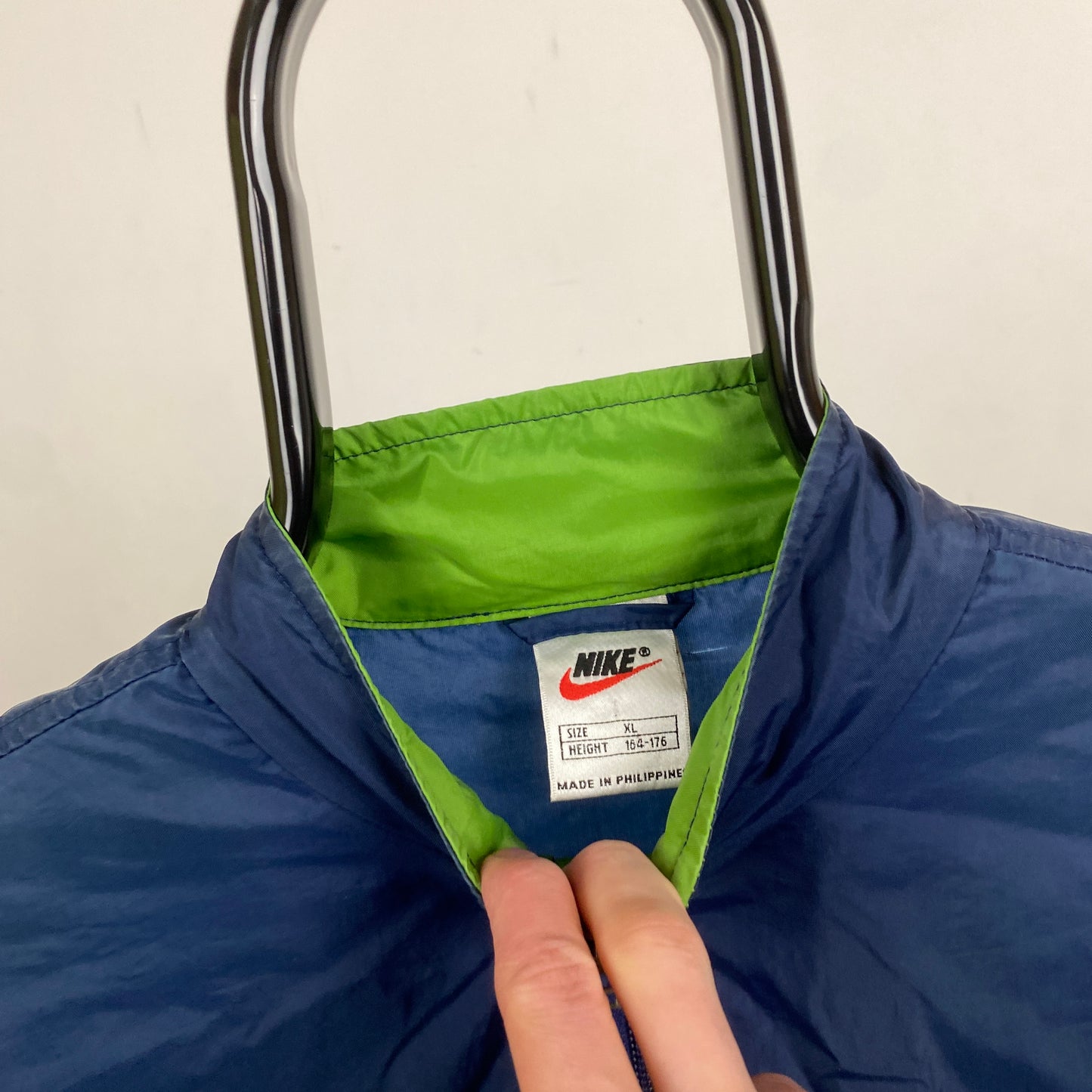 90s Nike Windbreaker Jacket Green Small