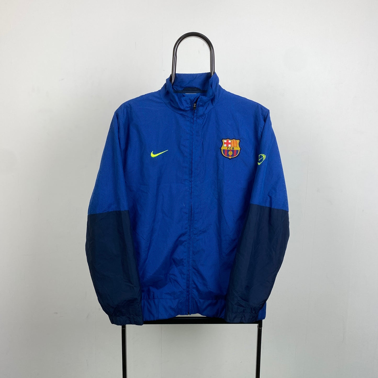 90s Nike Barcelona Windbreaker Jacket Blue Small