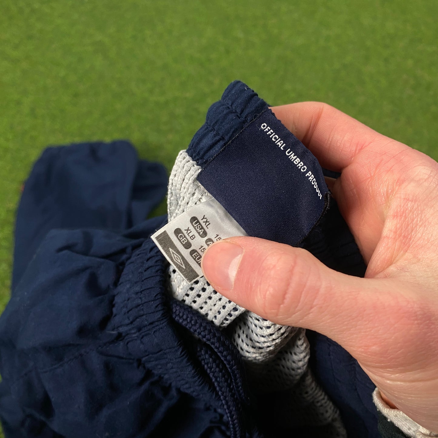 00s Umbro Piping Joggers Blue Small