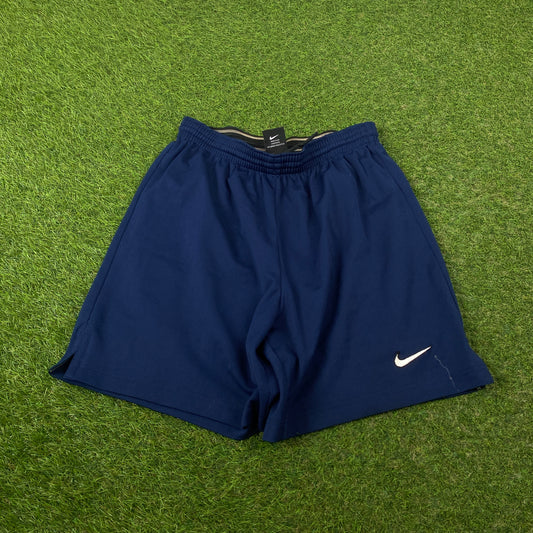00s Nike Football Shorts Blue Small