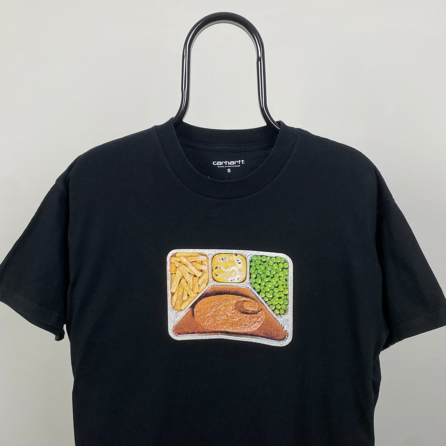 Retro 00s Carhartt T-Shirt Black Small