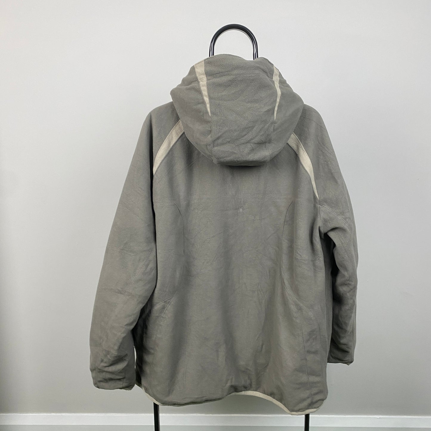 00s Nike Reversible Fleece Coat Jacket Brown XL