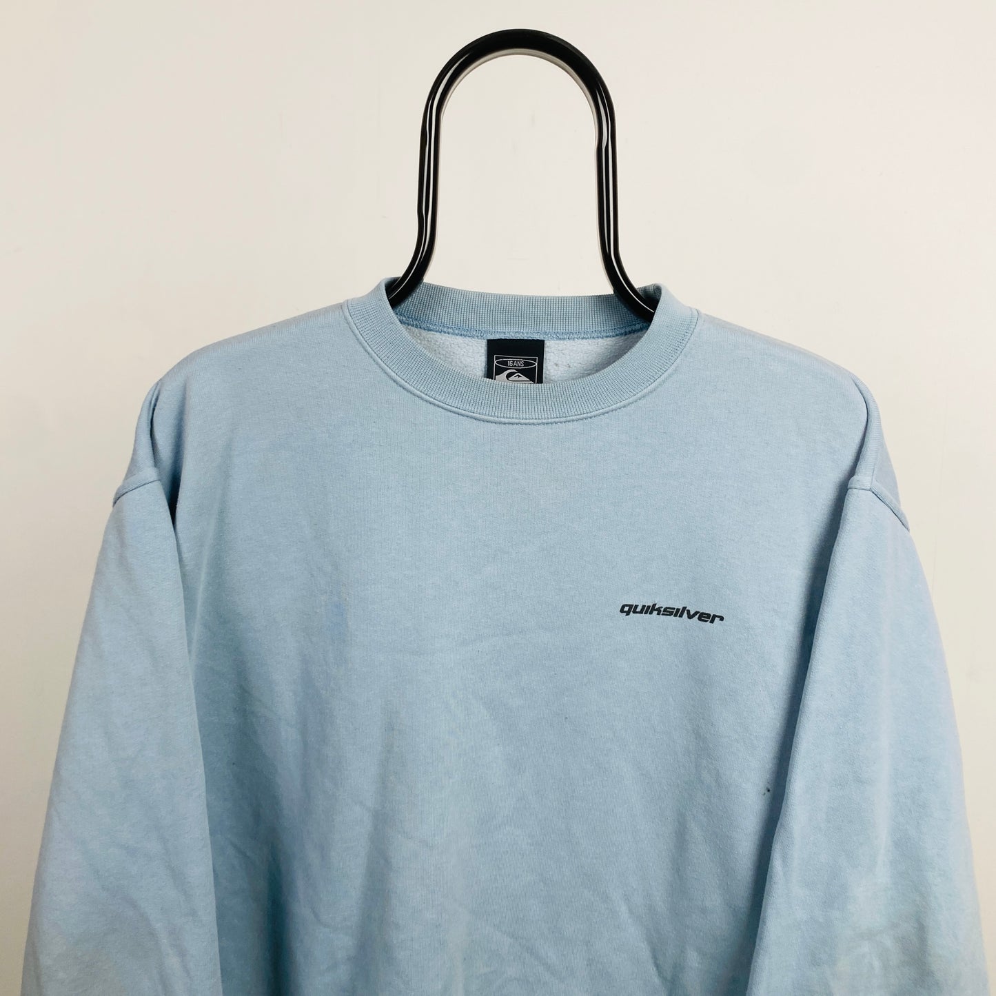 Retro Quiksilver Surfwear Sweatshirt Blue Small