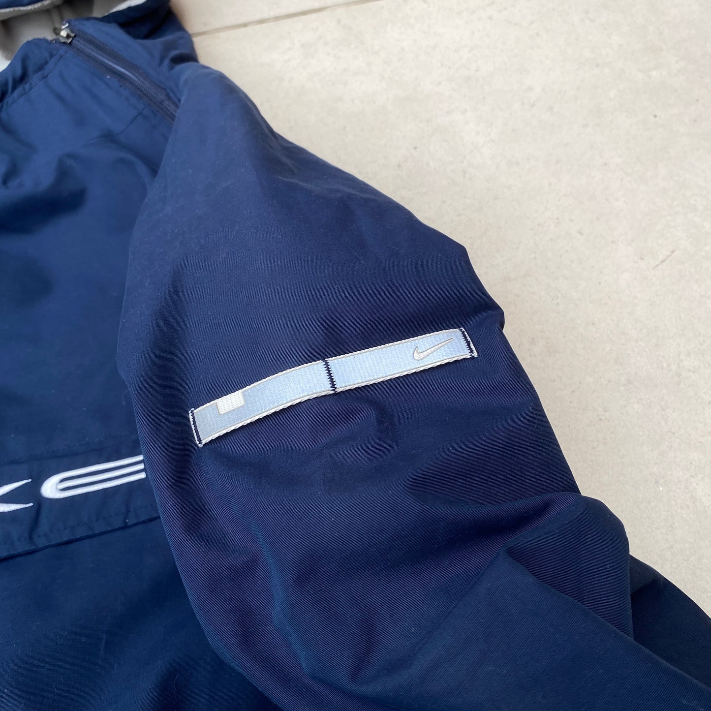 90s Nike Reversible Sidewinder Fleece Jacket Brown Blue Medium