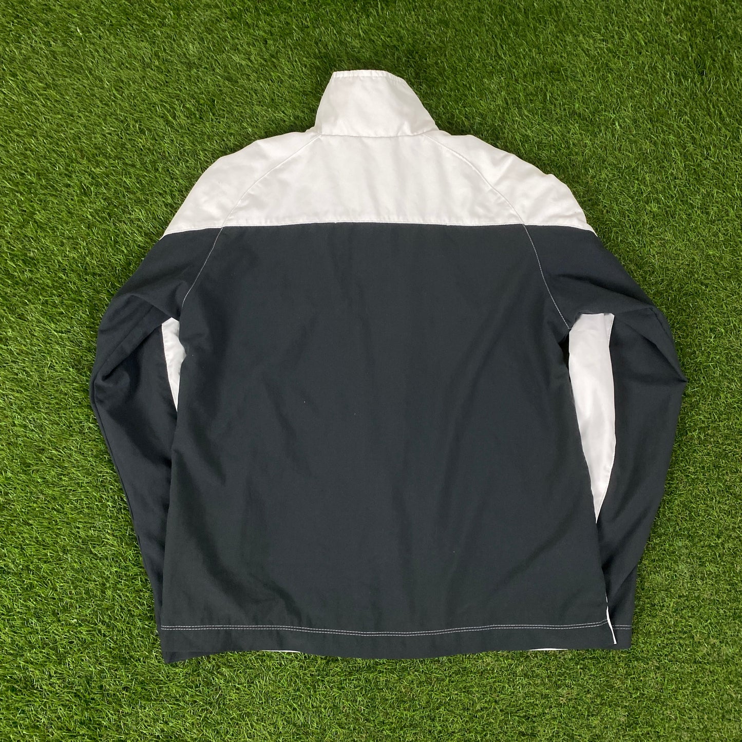 00s Nike Windbreaker Jacket + Joggers Set White Small