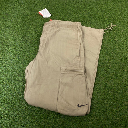 00s Nike Cargo Trousers Joggers Brown Medium