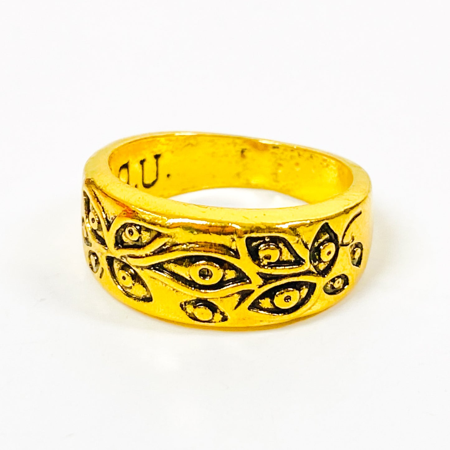 Retro Eye Ring Gold