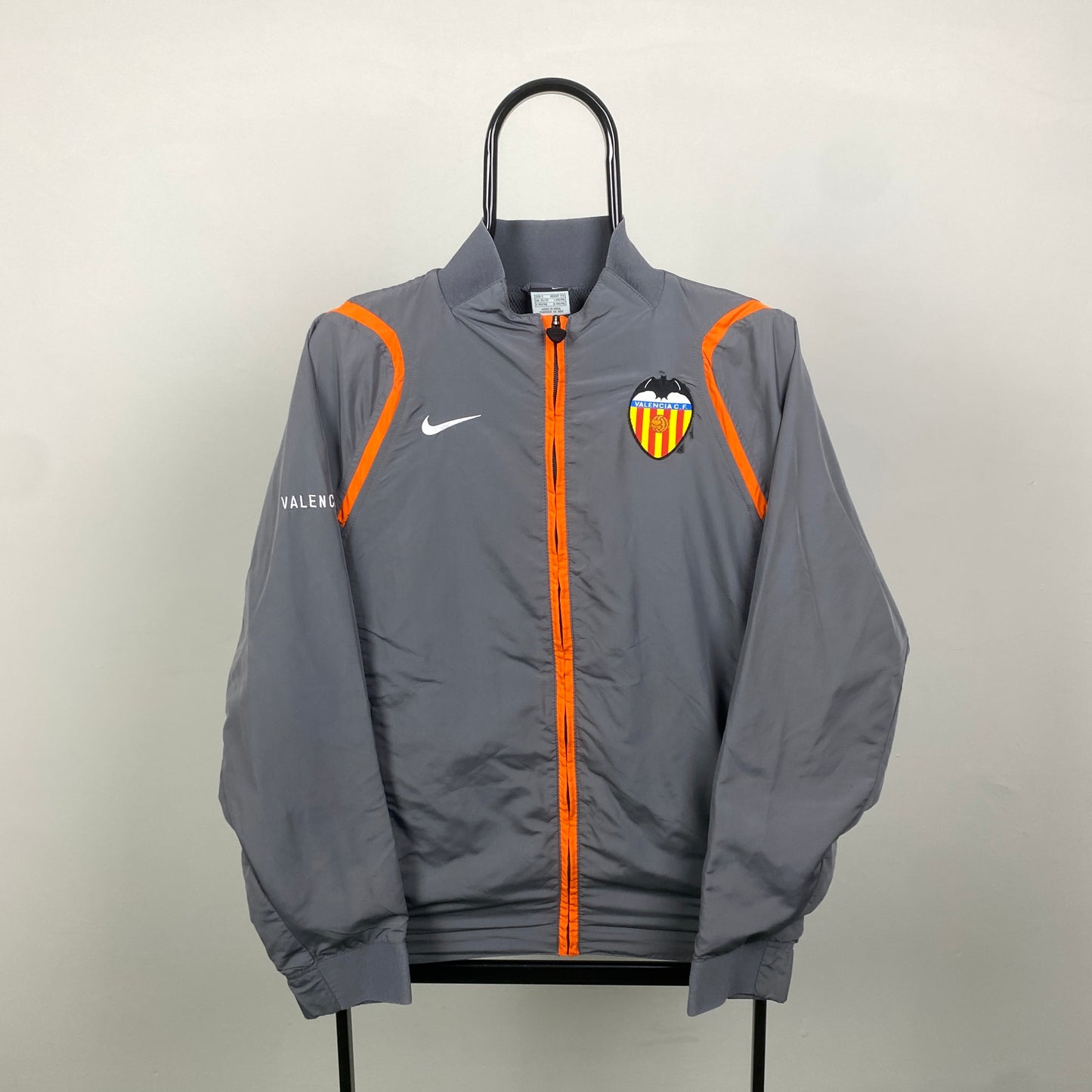 00s Nike Valencia Windbreaker Jacket Grey Small
