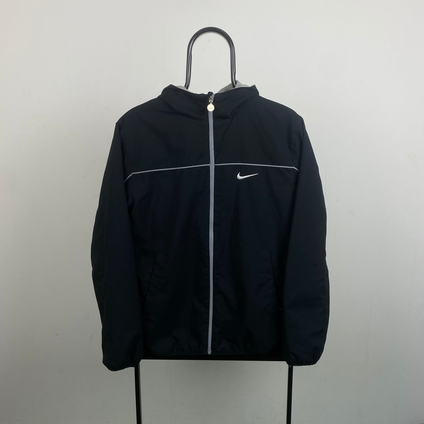 00s Nike Reversible Piping Jacket Black Small
