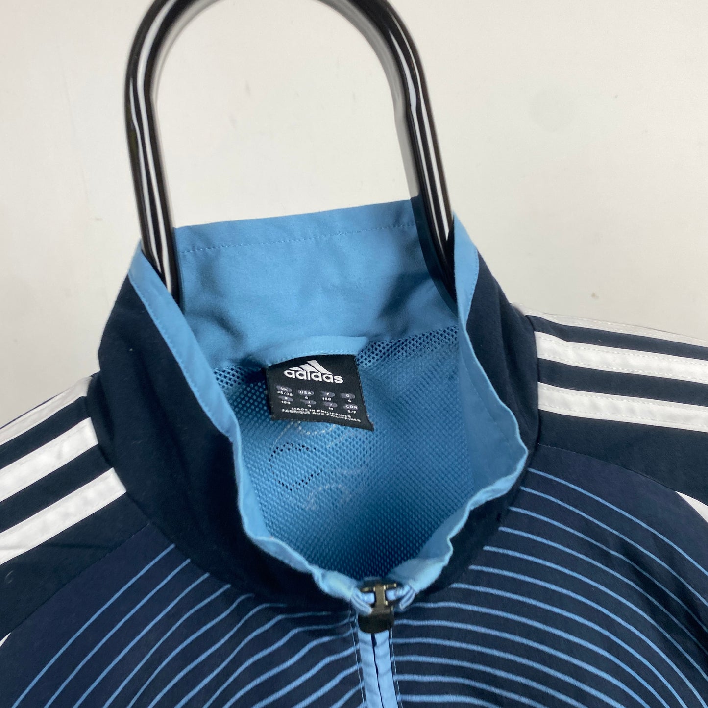 00s Adidas Windbreaker Jacket Blue Small