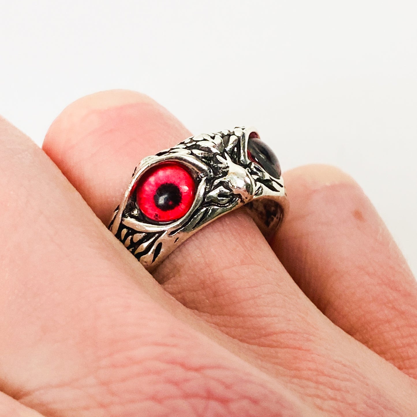 Retro Adjustable Bird Ring Silver
