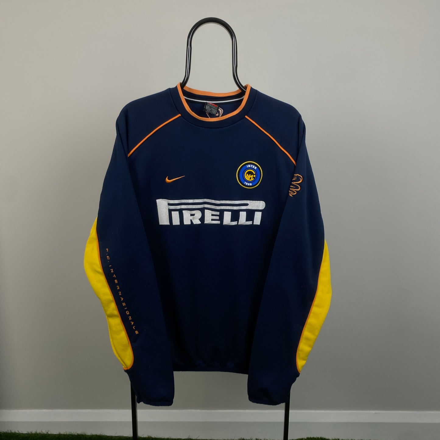 90s Nike Inter Milan Sweatshirt Blue Large
