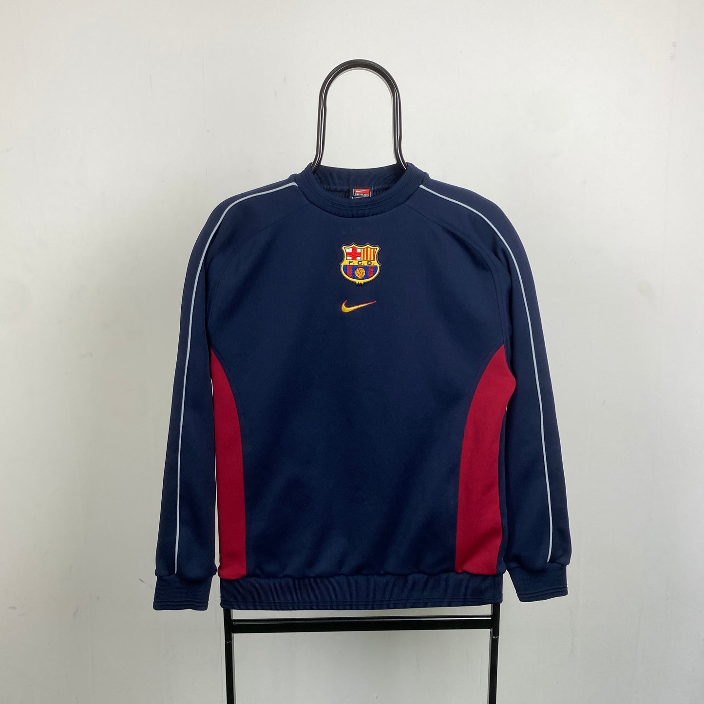 90s Nike Barcelona Sweatshirt Blue Small