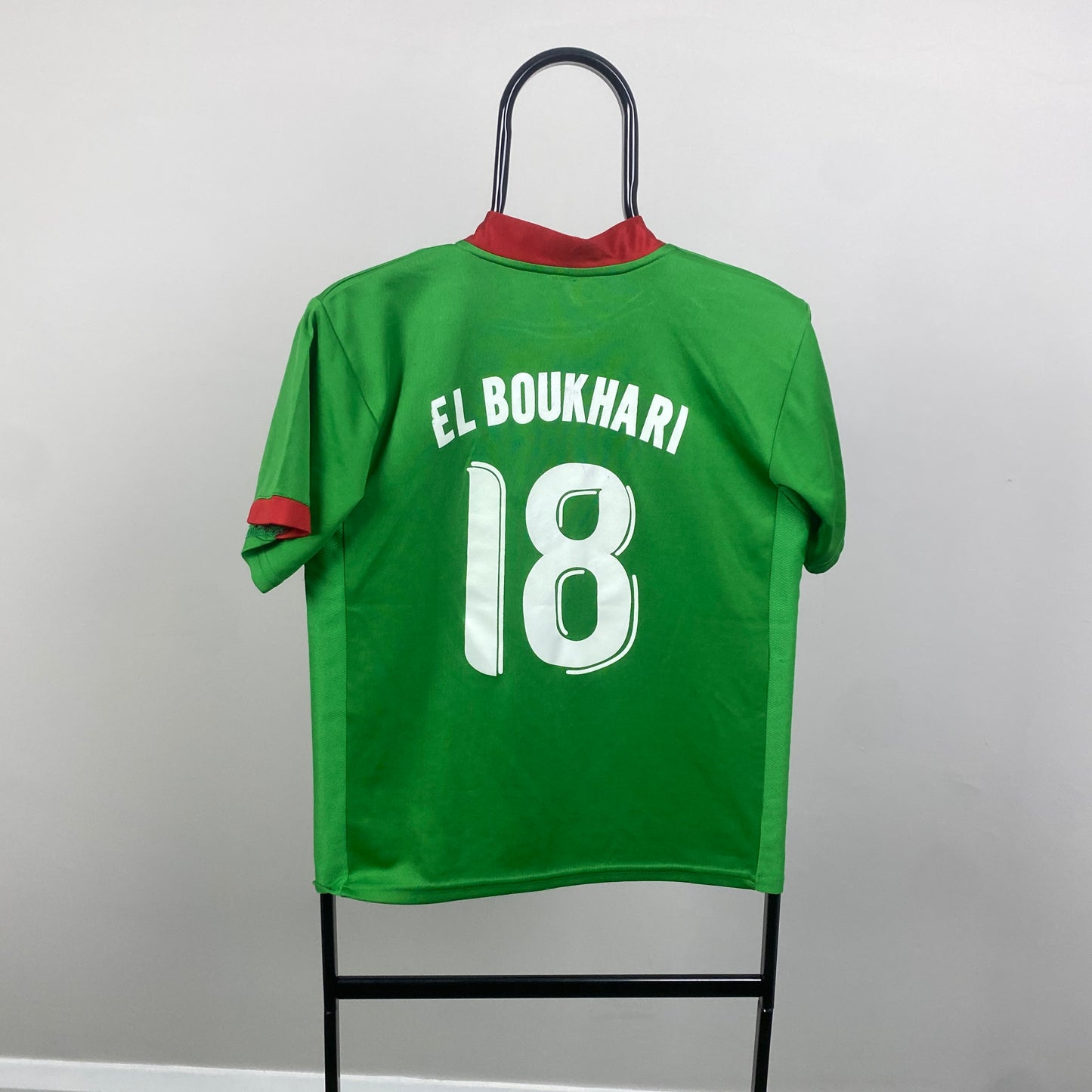 00s Nike Morocco El Boukhari Football Shirt T-Shirt Green Small