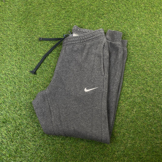 00s Nike Cotton Joggers Grey Small