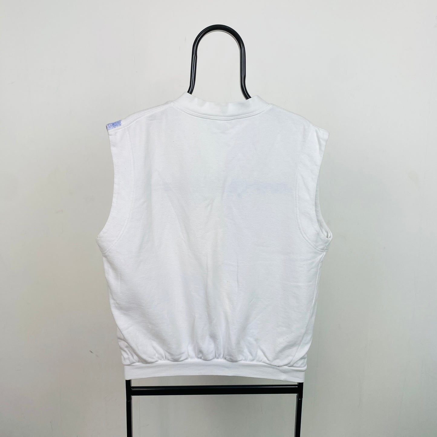 90s Adidas Edberg Sweater Vest Sweatshirt White Small
